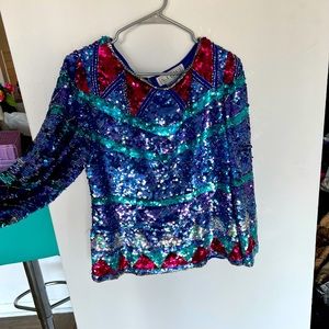 Vintage Sequins Top